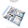 2 Bedrooms 1 Bath